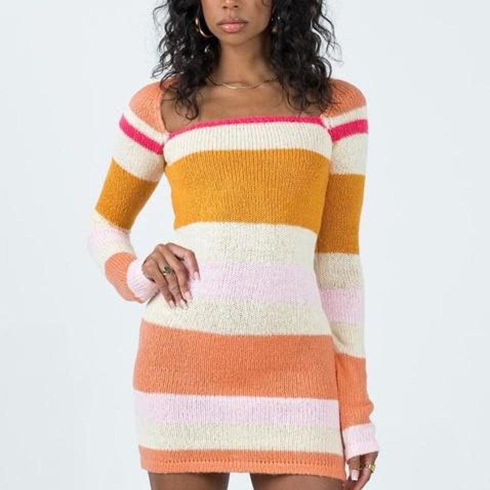 Princess Polly Ania Mini Dress Orange / Pink Multi